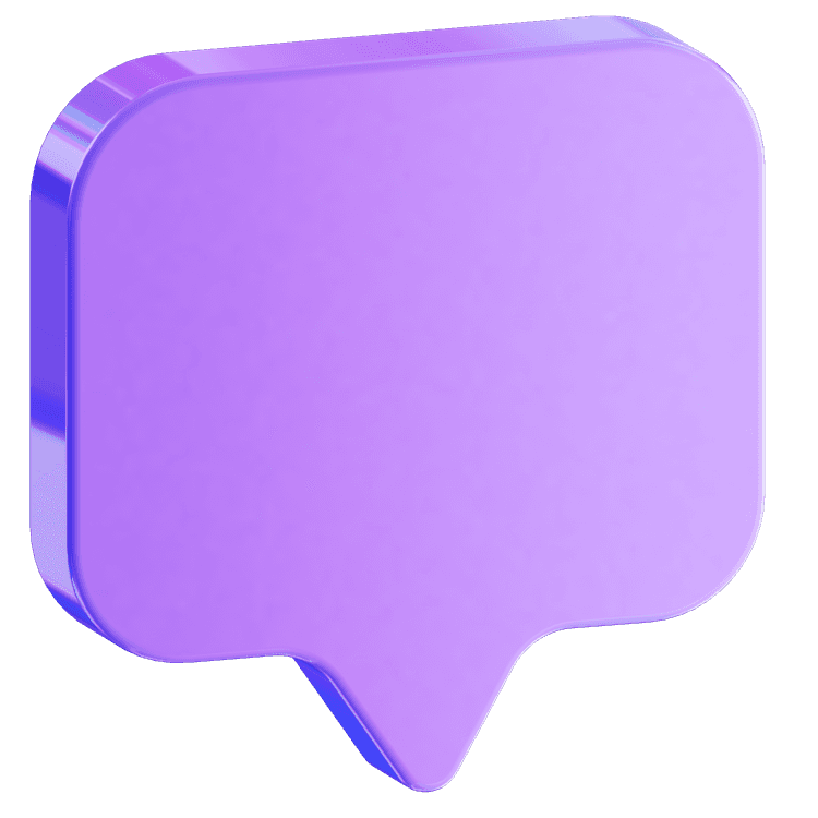 Decorative speech bubble
